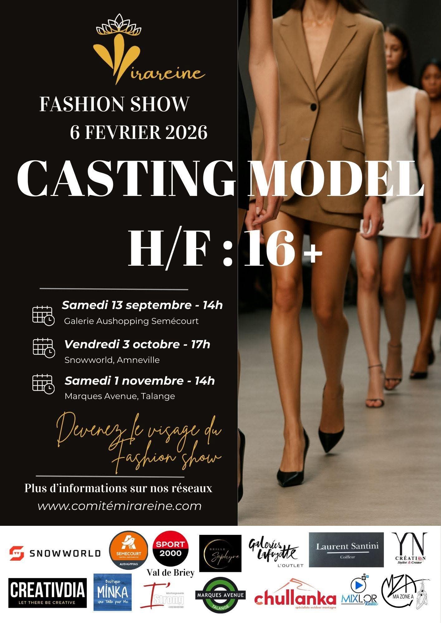 Casting Model Fashion Show
